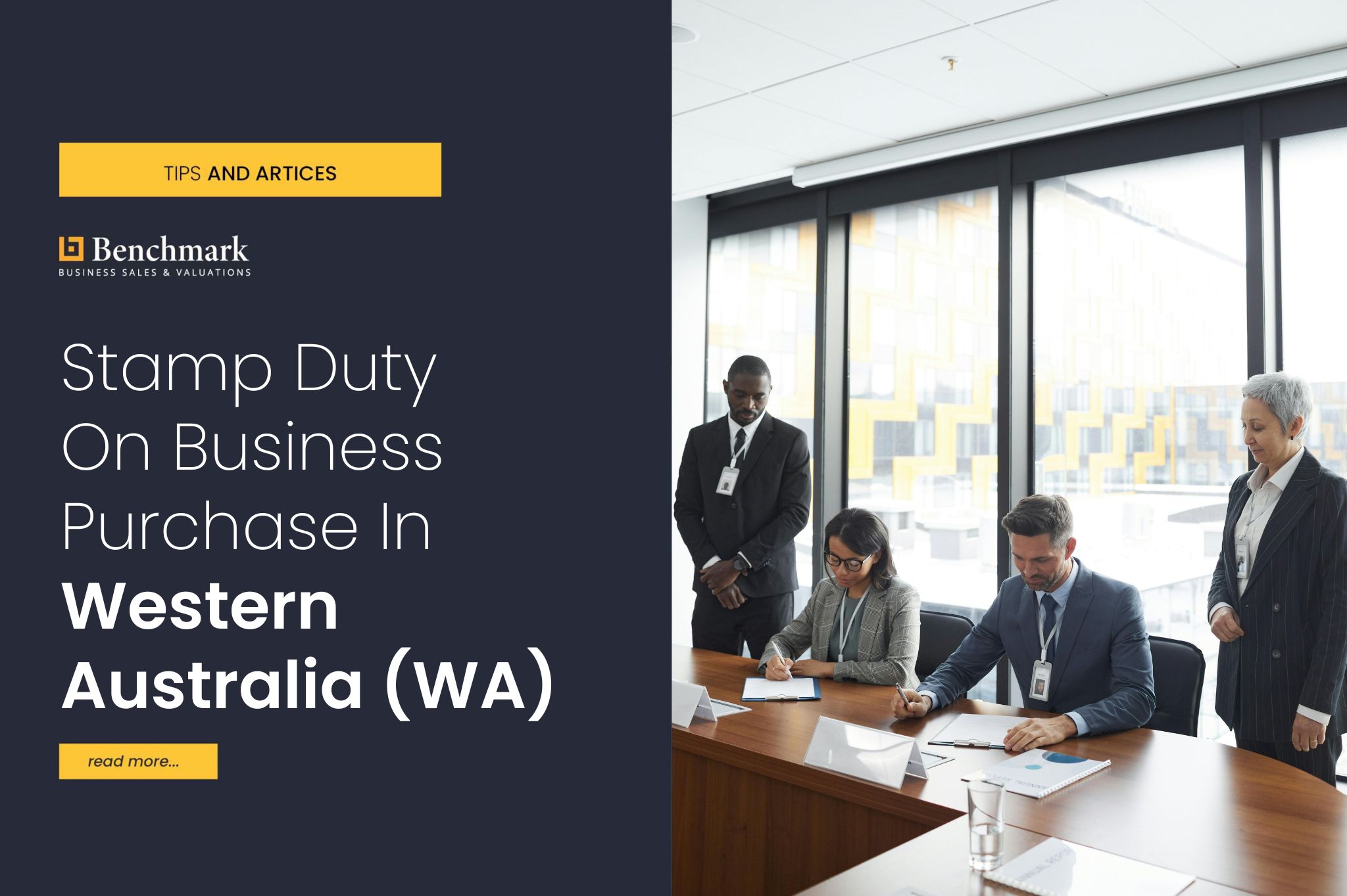Stamp Duty On Business Purchase In Western Australia (WA)